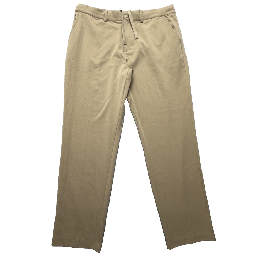 Quince Chino Pants Mens 36x30 Khaki Ultra-Stretch 24/7 Smart Knit Business
